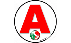A Italie carte - 15cm - Sticker/autocollant