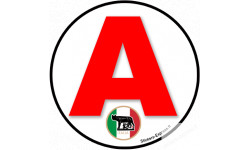 A Italie drapeau - 15cm - Sticker/autocollant