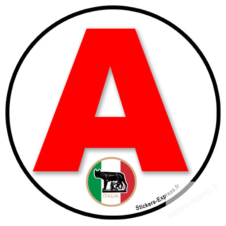 A Italie drapeau - 15cm - Sticker/autocollant