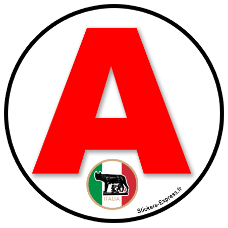 A Italie drapeau - 15cm - Sticker/autocollant