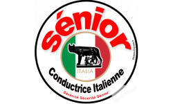 conductrice Sénior Italienne - 10cm - Sticker/autocollant