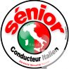 conducteur Sénior Italie - 15cm - Sticker/autocollant