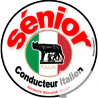conducteur Sénior Italien - 15cm - Sticker/autocollant