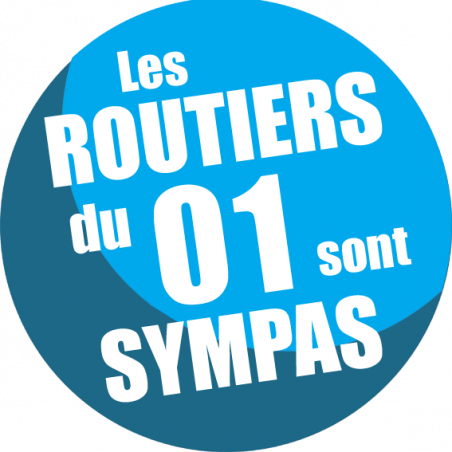 Autocollants : les routiers 01 de l'Ain sont sympas