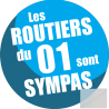 Autocollants : les routiers 01 de l'Ain sont sympas