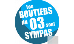 Autocollants : les routiers 03 de l'Allier sont sympas