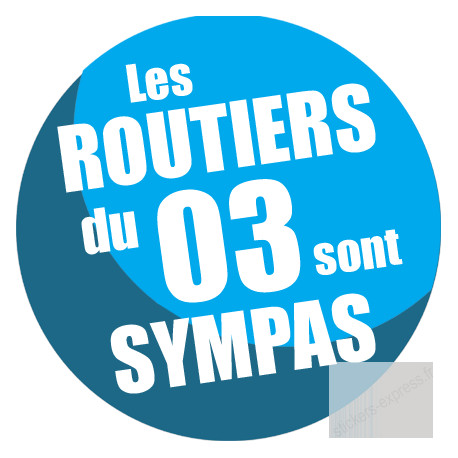 Autocollants : les routiers 03 de l'Allier sont sympas