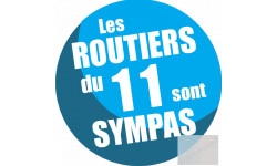 sticker autocollant les routiers 11 de l'Aude sont sympas