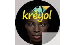 Créole-Kréyol guadeloupe - 5cm - Sticker/autocollant