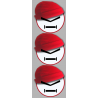 Stickers / autocollants bonnet rouge